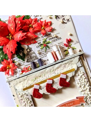 Christmas Room Miniature Greeting Card Christmas Room Miniature Greeting Card