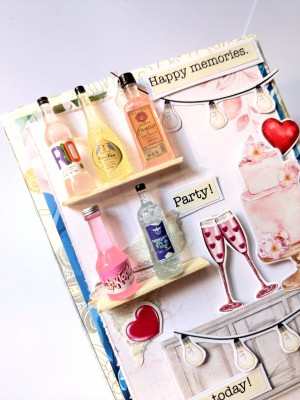 Birthday Mocktails mini scrapbook Birthday Mocktails mini scrapbook