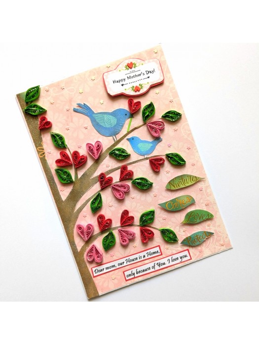 Sparkling Tree Quilled Mothers Day Greeting Card image
