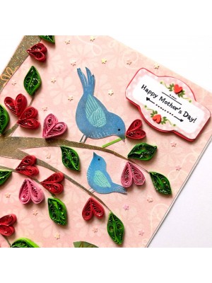 Sparkling Tree Quilled Mothers Day Greeting Card