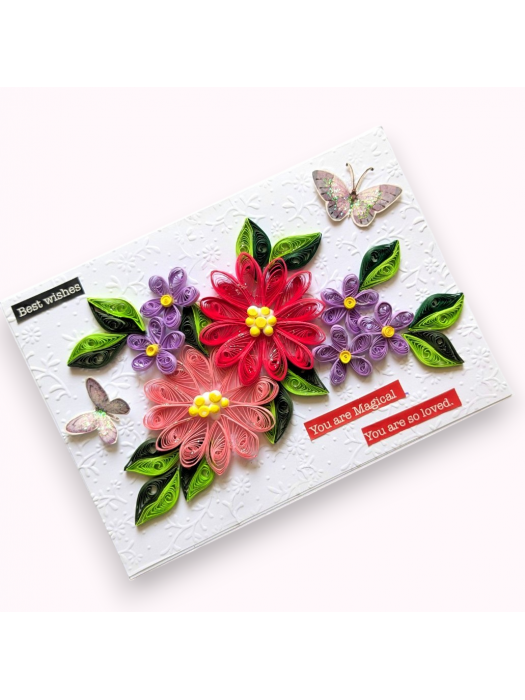 Colorful Variety Flowers Greeting Card image