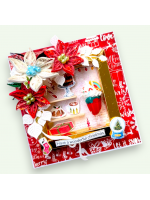 Christmas Desserts Miniature Quilled flowers 