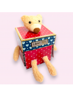 3 Layered Cute Teddy Love Explosion Box