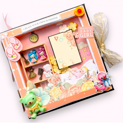 Sparkling Baby Girl Scrapbook