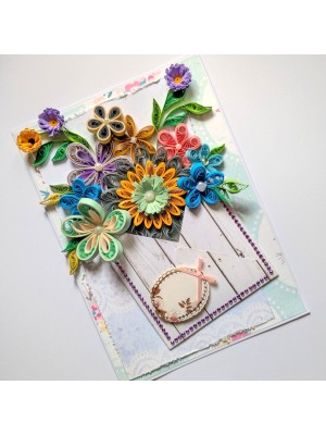 Quilled Flowers In Envelope Greeting Card Quilled Flowers In Envelope Greeting Card