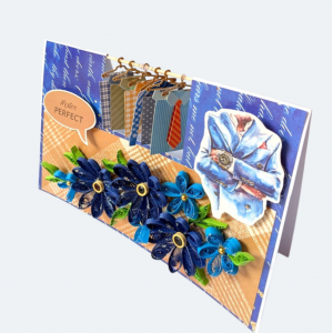 Men shirt miniature hanging Handmade card Men shirt miniature hanging Handmade card