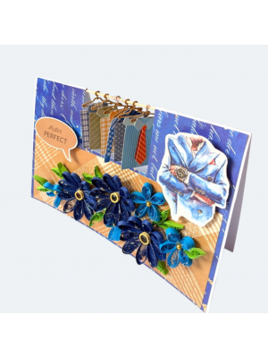 Men shirt miniature hanging Handmade card Men shirt miniature hanging Handmade card
