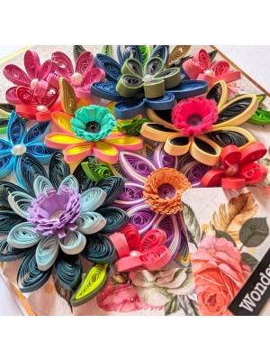 Quilled Flowers In Envelope Greeting Card