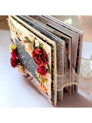 Sparkling Flowers Love Pop up Scrapbook with Lights