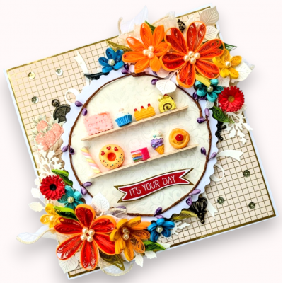 Candyland Miniature Dessert Birthday Card