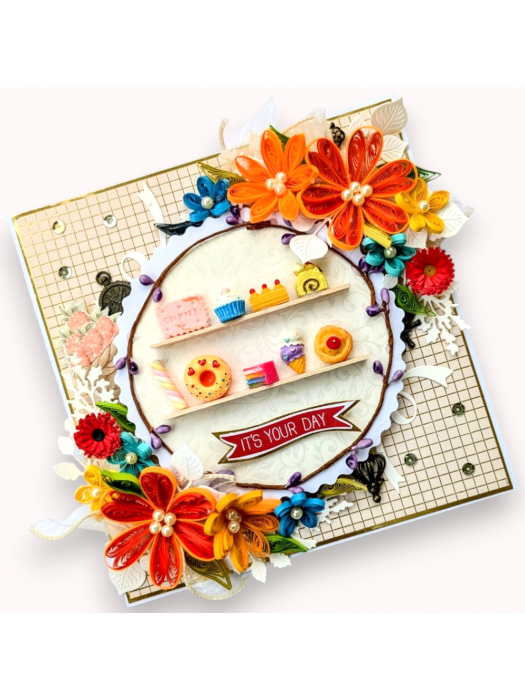 Candyland Miniature Dessert Birthday Card
