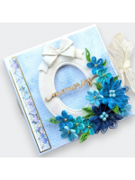 Luxury Blue handmade Scrapbook