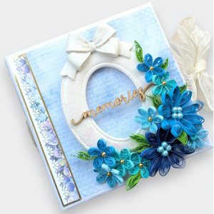 Luxury Blue handmade Scrapbook Luxury Blue handmade Scrapbook