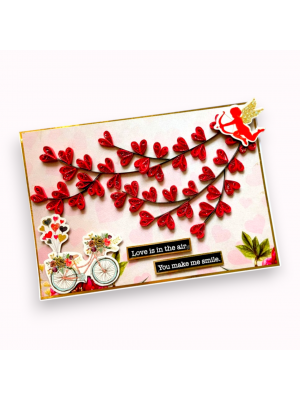 Quilled Hearts Tree Greeting Card