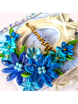 Luxury Blue handmade Scrapbook