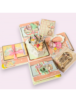 Birthday Explosion Box with Miniature birthday party