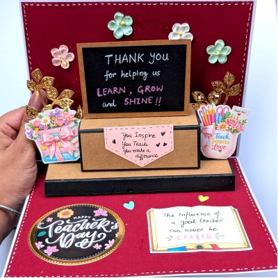 Teachers day Handmade greeting card