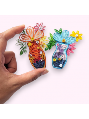 Quilled Fridge magnets - Set of 2