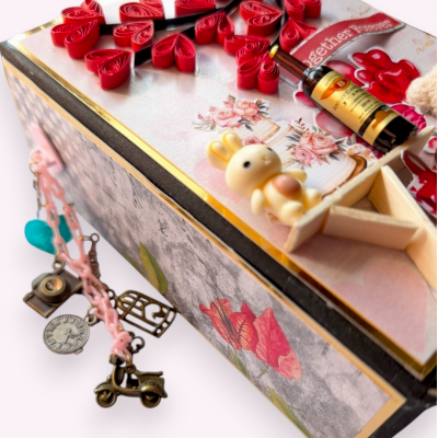 Love Mini Scrapbook Album Handmade 