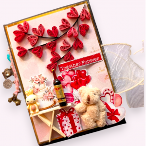 Love Mini Scrapbook Album Handmade 