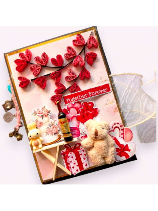 Love Mini Scrapbook Album Handmade 