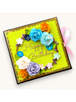 Handmade Birthday colorful quote scrapbook