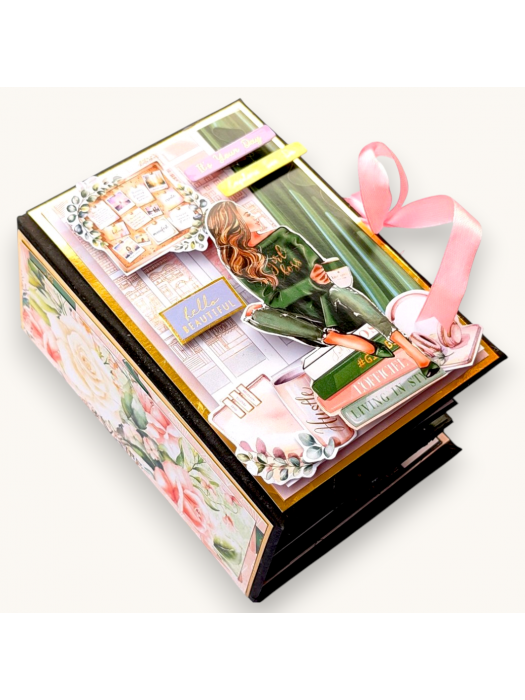 Working girl handmade mini scrapbook