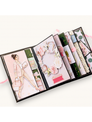 Working girl handmade mini scrapbook
