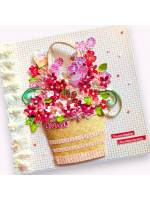 Quilled Valentine Floral Bouquet Greeting Card