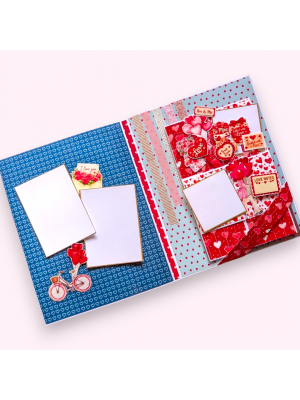 A4 Valentine Quilled Greeting with Pop up card inside