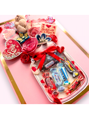 Candy Jar Valentine Shaker Card
