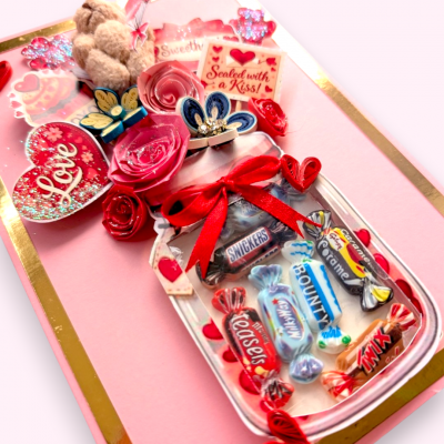 Candy Jar Valentine Shaker Card