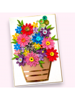 A4 size Multicolor Quilled Greeting Card