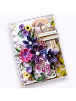 All Purples Quilled design Greeting card