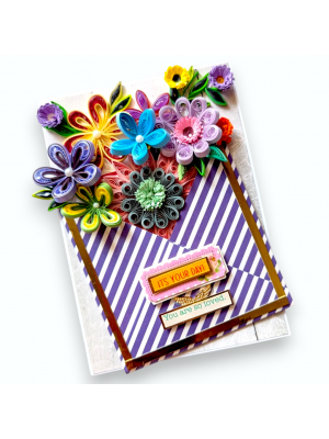 Quilled Flowers In Envelope Greeting Card