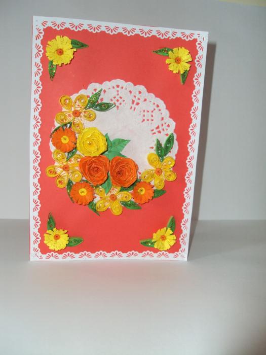 Yellow and Orange Mixed flowers Greeting Card