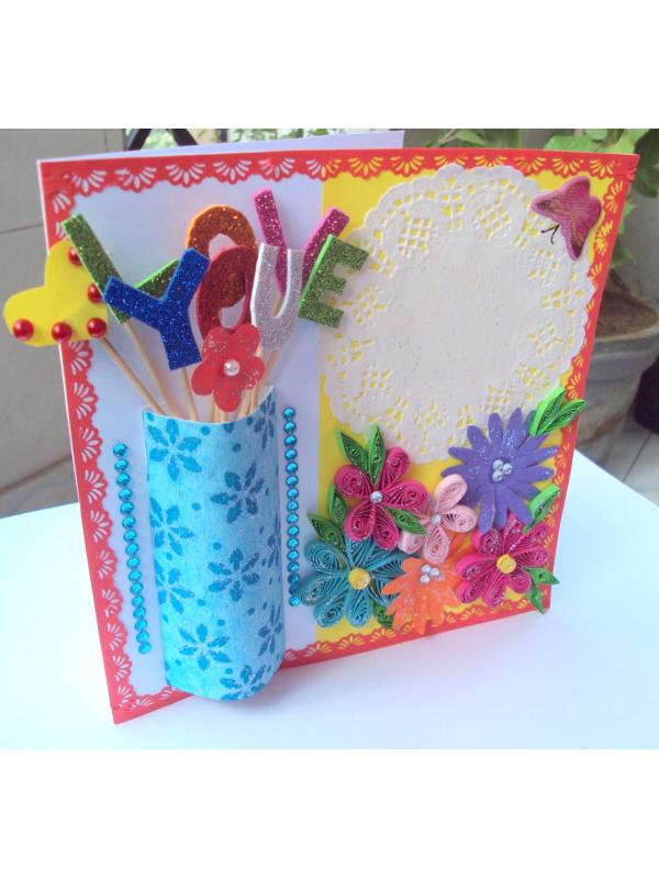 Sparkling Modern Colorful Greeting Card