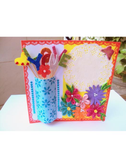 Sparkling Modern Colorful Greeting Card image
