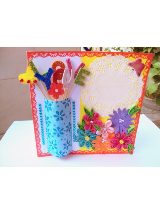 Sparkling Modern Colorful Greeting Card