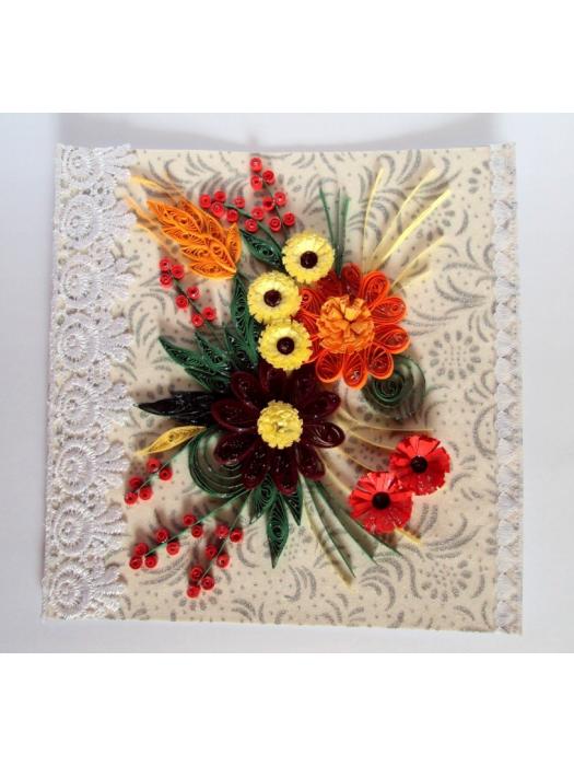 Multicolor Wild Floral Greeting Card image