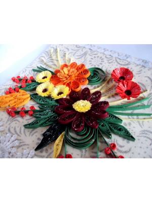 Multicolor Wild Floral Greeting Card