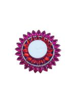 Beautiful Kundan Floating Diya with Tealight candle - Pink