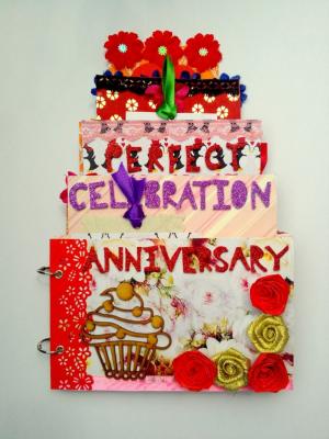 Cake Shaped Special Anniversary Album Cake Shaped Special Anniversary Album