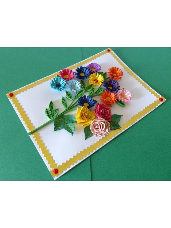 Lovely Bouquet Of Flowers Greeting Card image