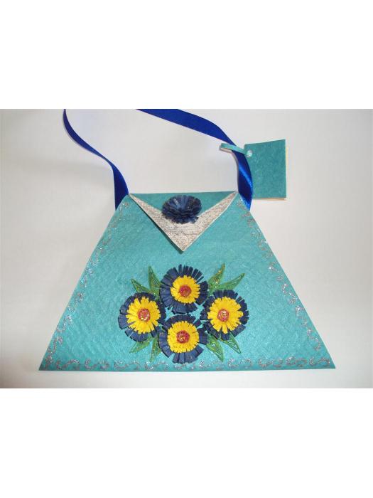 My Special Purse Greeting Card : Blue image