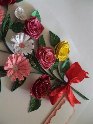 Beautiful Big Bouquet Of Flowers Greeting Card