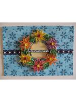 Multicolored Flower Garland Greeting Card