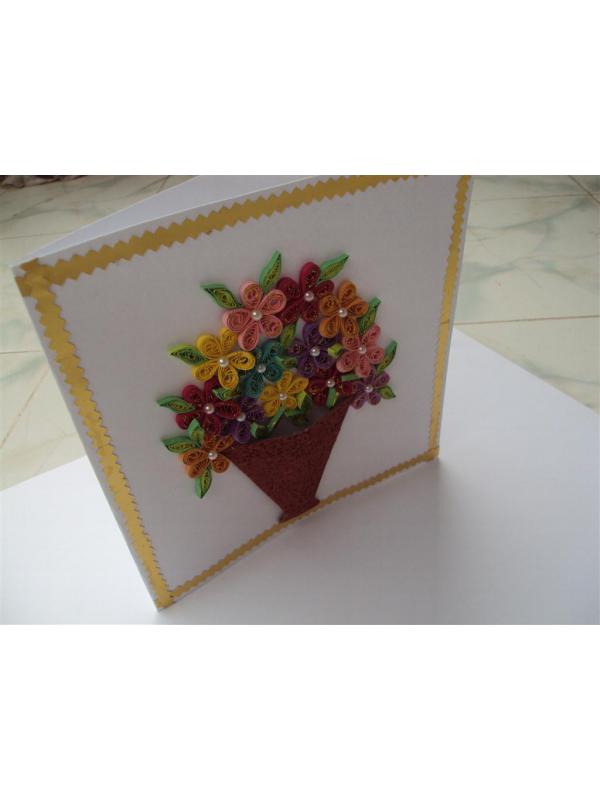 Flower Tub Greeting Card image