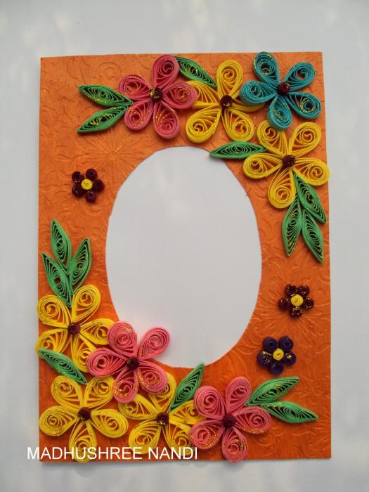 Flower Corners Greeting Card