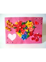 Evergreen Colorful Heart Greeting Card